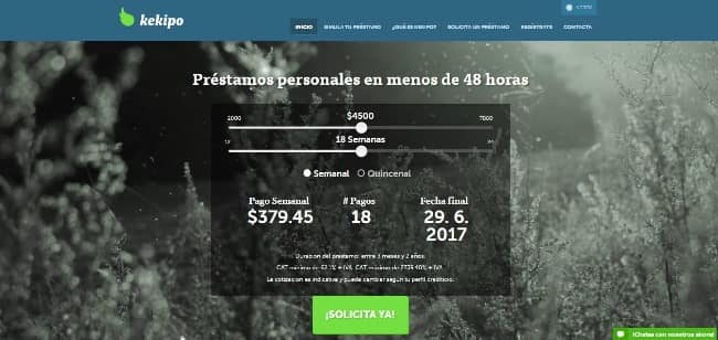 Kekipo - Préstamo de hasta $7 000