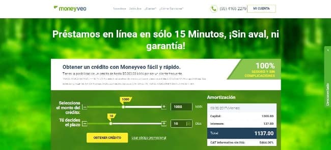 Moneyveo - Préstamo de hasta $2 000