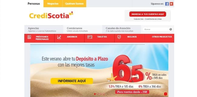 CrediScotia – Préstamo de hasta S/30 000